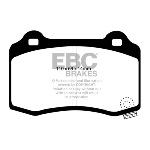 EBC Brakes® - Rear EBC Greenstuff 2000 Series Sport Brake Pads