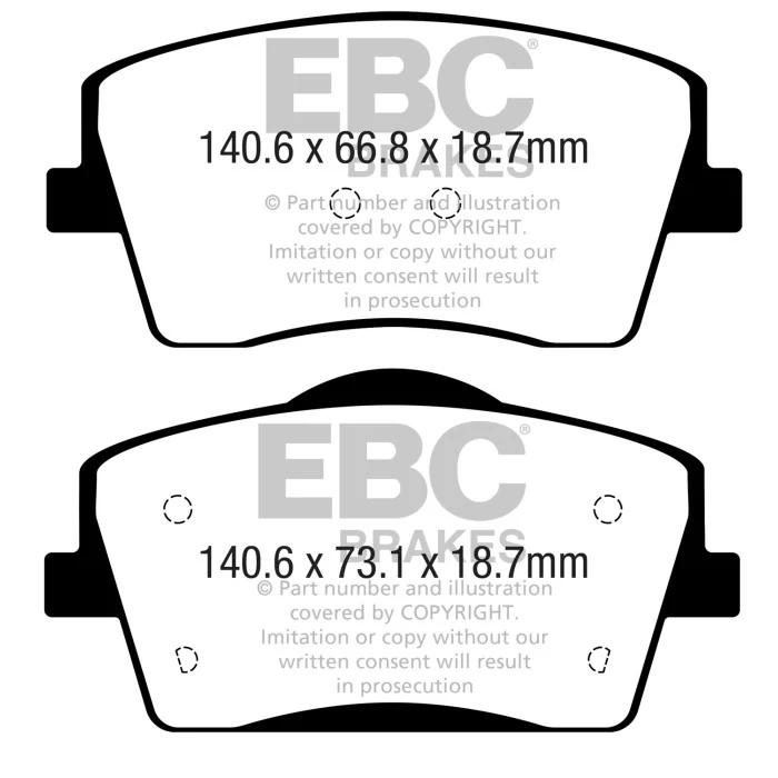 EBC Brakes® - Front EBC Greenstuff 2000 Series Sport Brake Pads