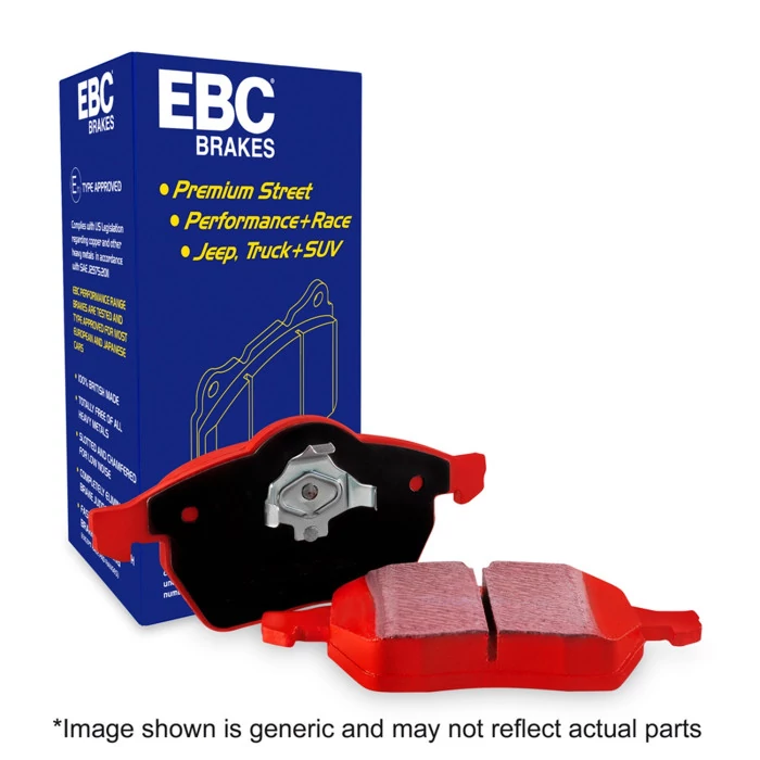 EBC Brakes® - Rear 114mm Diameter EBC Redstuff Ceramic Low Dust Brake Pads