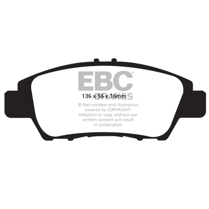 EBC Brakes® - Front 262mm Diameter Yellowstuff Street And Track Brake Pads