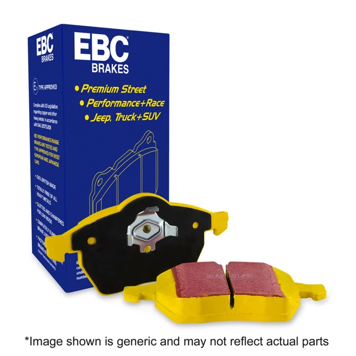 EBC Brakes® - Front 163mm Diameter Yellowstuff Street And Track Brake Pads