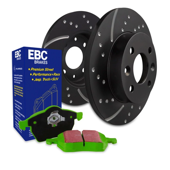 EBC Brakes® - Rear 345mm Diameter S10 Kits Greenstuff 2000 and GD Rotors