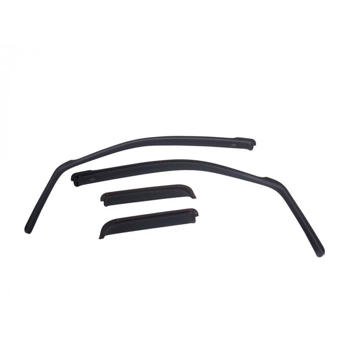 EGR® - In-Channel Matte Black Front and Rear Wind Deflectors