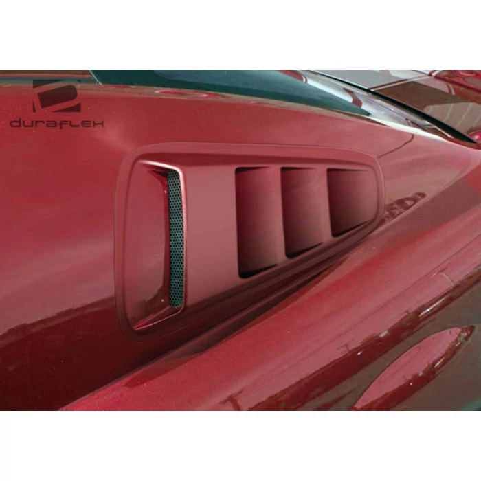 Duraflex® - Circuit Style Window Scoops Louvers Ford Mustang