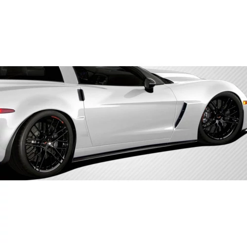 Carbon Creations® - GT500 Style Side Skirt Splitters Chevrolet Corvette