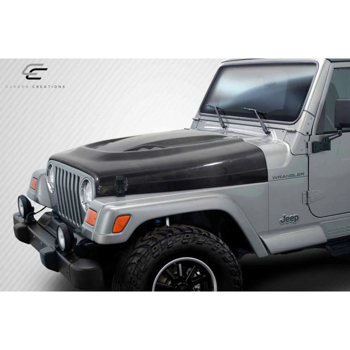 Carbon Creations® - Power Dome Style Hood Jeep Wrangler