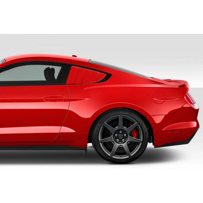 Duraflex® - CVX Style Rear Window Scoops Louvers Ford Mustang
