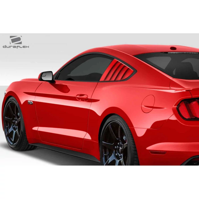 Duraflex® - CVX Style Rear Window Scoops Louvers Ford Mustang