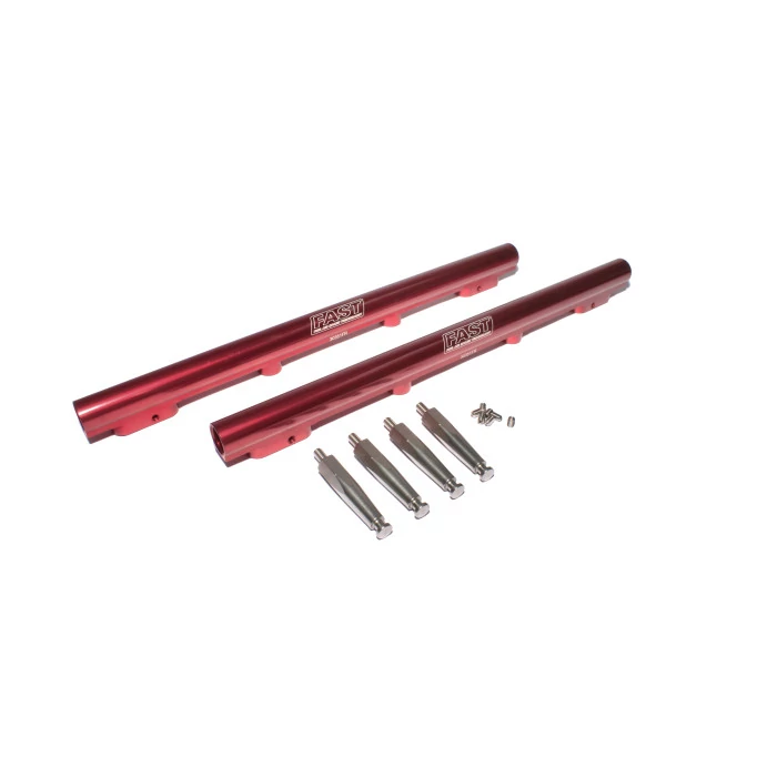 FAST® - Aluminum Red Anodized Single Plane Style Ford Fuel Rails