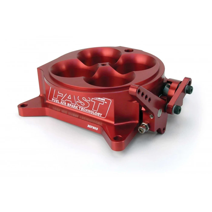 FAST® - Red Anodized 4 Barrel 4150 Billet Throttle Body