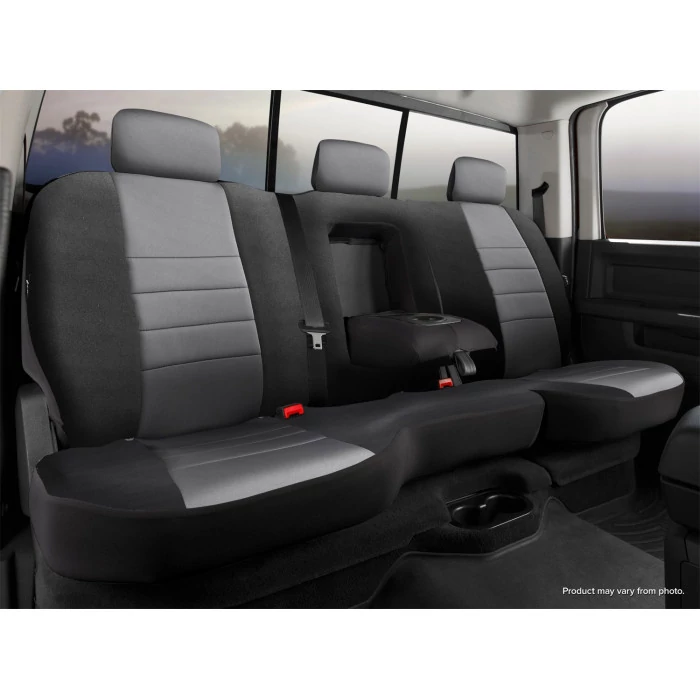 Fia® - Neo Custom Fit Truck Seat Covers, for Seats with Adjustable Headrests, Armrests with Cup Holder