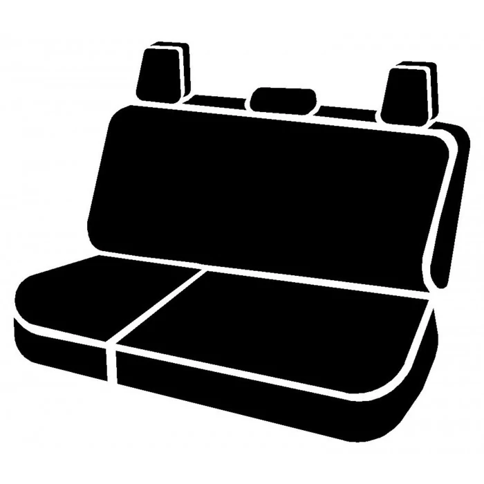 Fia® - Neo Custom Fit Truck Seat Covers, for Seats with Built In Center Seat Belts, Adjustable Headrests, Solid Backrest, for Crew Cab Models