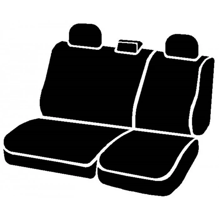 Fia® - Oe Custom Fit Seat and Headrest Cover, for Seats with Center Seat Belts, Folding / Adjustable Headrests, Fold Flat Backrest