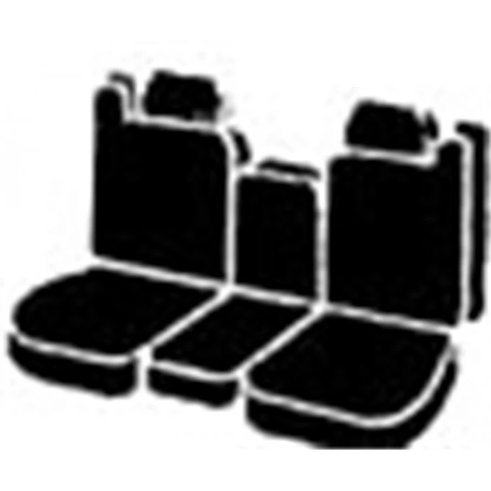 Fia® - Oe Custom Fit Seat Cover, for Seats with Built In Seat Belts, Adjustable Headrests, Fixed Backrest on 20 in. Portion