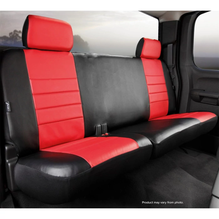 Fia® - LeatherLite Custom Fit Seat Cover, for Seats with Center Seat Belts, Adjustable Headrests, Solid Backrest, Cushion