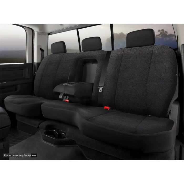 Fia® - Wrangler Solid Seat Cover, for Seats with Adjustable Headrests, Armrest with Cup Holder