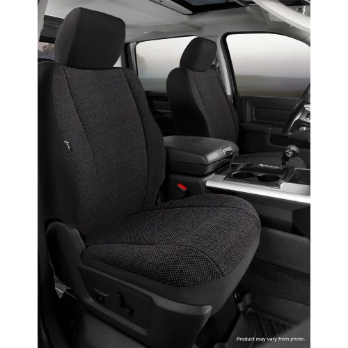 Fia® - Wrangler Solid Seat Cover, for Seats with Removable Headrests, Passenger Side Fold Flat Backrest, Built In Side Airbag