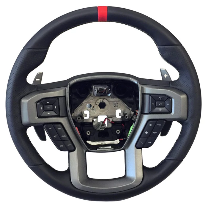 Ford Performance® - Steering Wheel Kit with Grey Stitching/Red Sightline