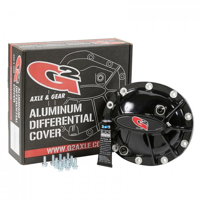 G2 Axle and Gear® - Dana 35 Aluminum Differential Cover Black Powder Coat Finish