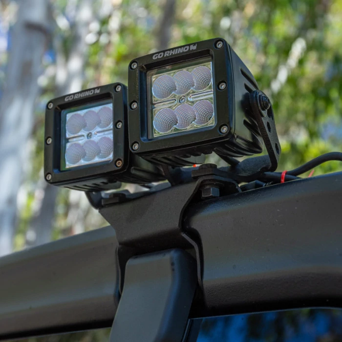 Go Rhino® -  Hard Top Rear Light Mounts for two 3 x 3 LED Cub