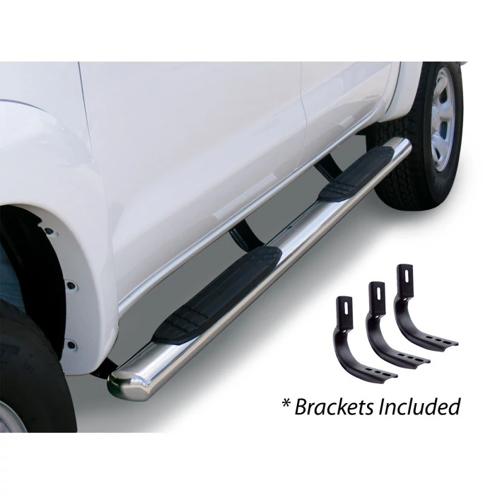 Go Rhino® - 4" OE Xtreme Side Steps with Mounting Brackets for Double Cab Only