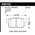 Hawk® - 0.570 Thickness  DTC-70 Disc Brake Pads with FMSI Plate #D537