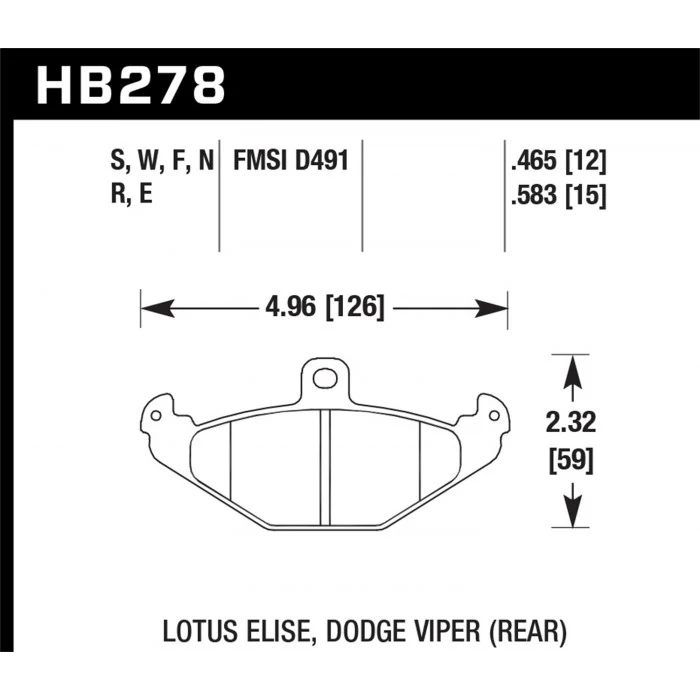 Hawk® - 0.465 Thickness DTC-30 Disc Brake Pads