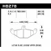 Hawk® - 0.465 Thickness HPS Disc Brake Pads