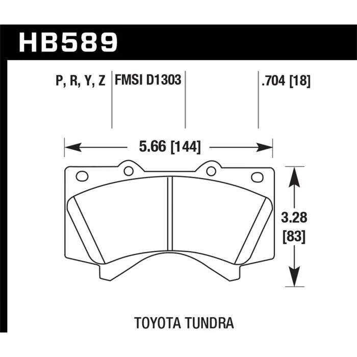 Hawk® - 0.704 Thickness SuperDuty Disc Brake Pads