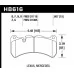 Hawk® - 0.607 Thickness DTC-60 Disc Brake Pads