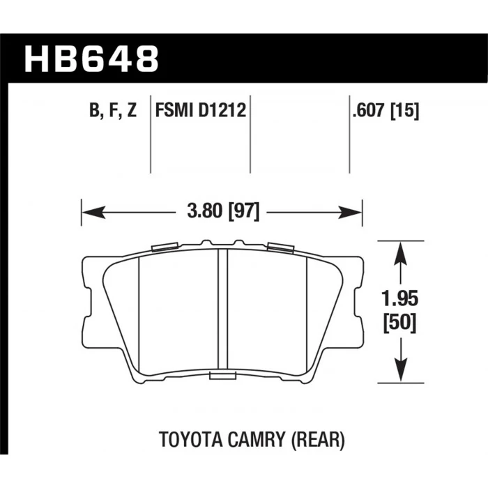 Hawk® - 0.607 Thickness HPS 5.0 Disc Brake Pads