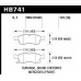 Hawk® - 0.723 Thickness  HPS 5.0 Disc Brake Pads with FMSI Plate #D1629