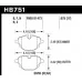 Hawk® - 0.675 Thickness Performance Ceramic Disc Brake Pads