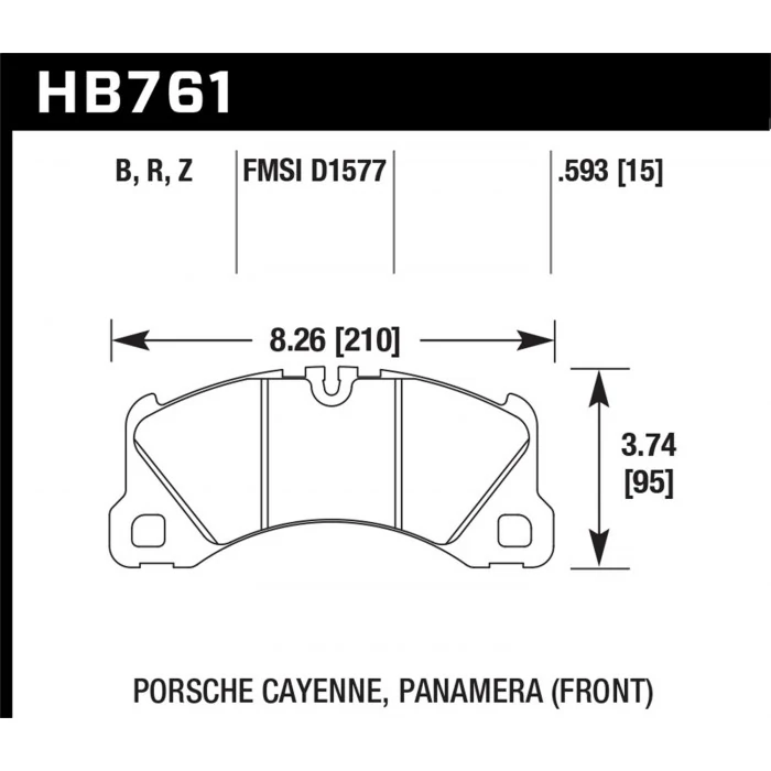 Hawk® - 0.593 Thickness HPS 5.0 Disc Brake Pads