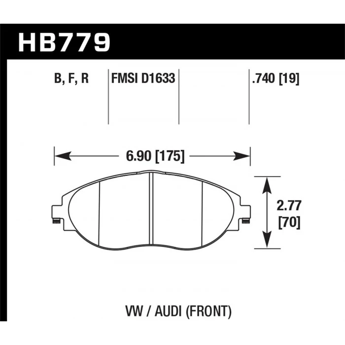 Hawk® - 0.740 Thickness DTC-30 Disc Brake Pads