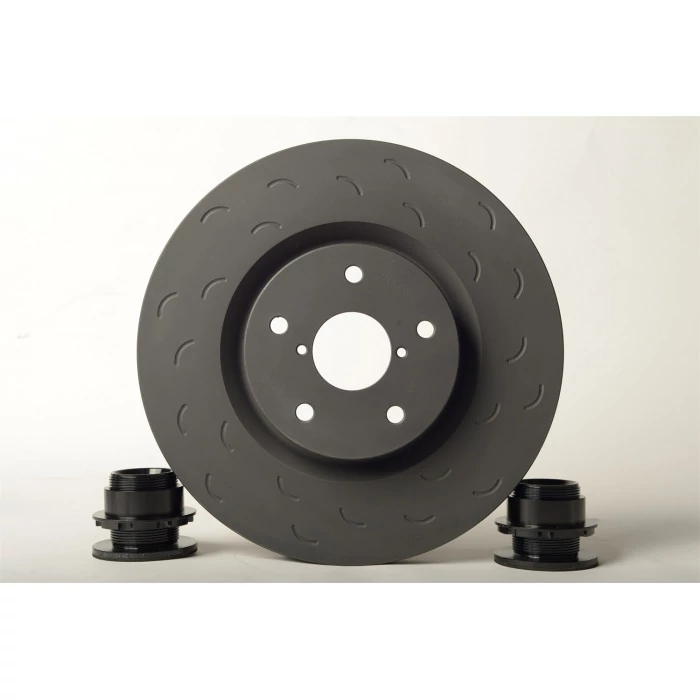 Hawk® - 11.26" Talon Slotted Front Vented Brake Rotors, 2.05" Height