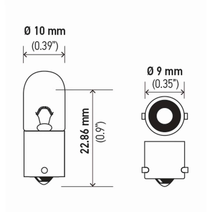 Hella® - 3893TB Standard Series Incandescent Miniature Light Bulb