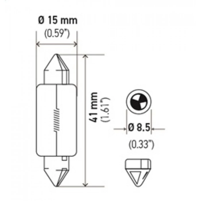 Hella® - 6451 Standard Series Incandescent Miniature Light Bulb