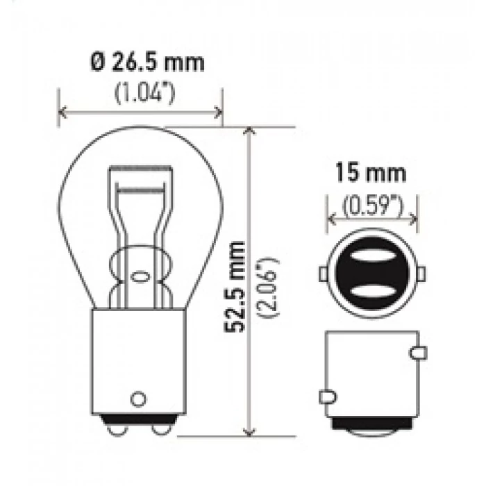 Hella® - 7225 Standard Series Incandescent Miniature Light Bulb