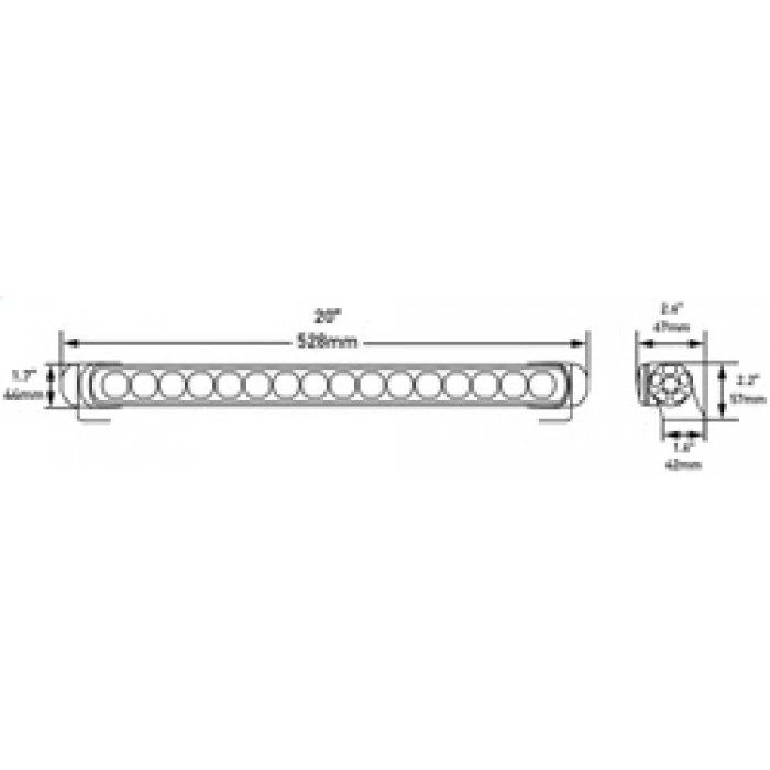 Hella® - 470-Series 20" 35W Slim Pencil Beam LED Light Bar