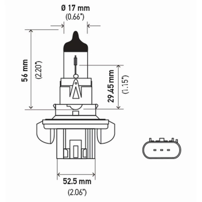 Hella® - H13P50TB Performance Series Halogen Light Bulb