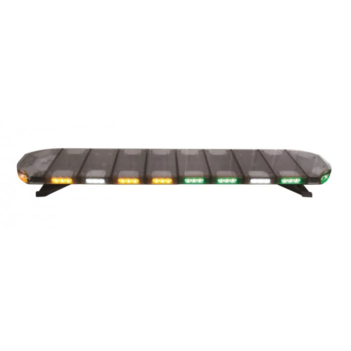 Hella® - 48" Bolt-On Mount Amber/Green LED Full Size Emergency LED Light Bar