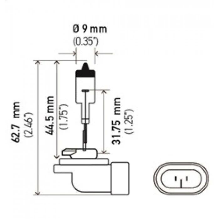 Hella® - 881 Design Series White Halogen Light Bulb