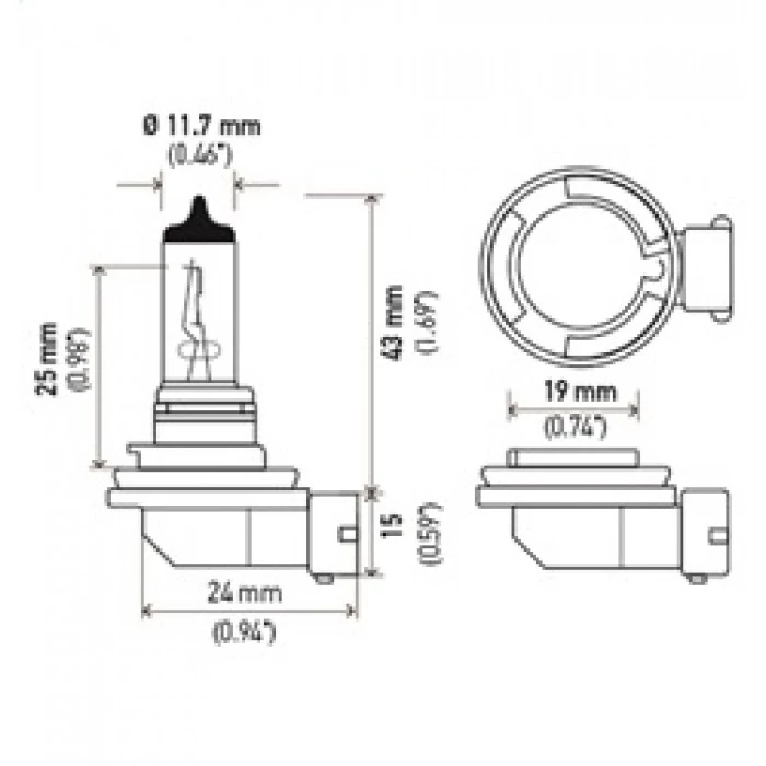 Hella® - H8 Standard Series Halogen Light Bulb