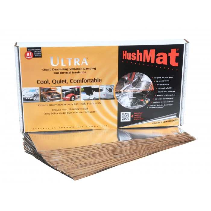 Hushmat® - 12" x 23" Silver 38.7 sq. ft. Foil with Self-Adhesive Floor/Dash Kit