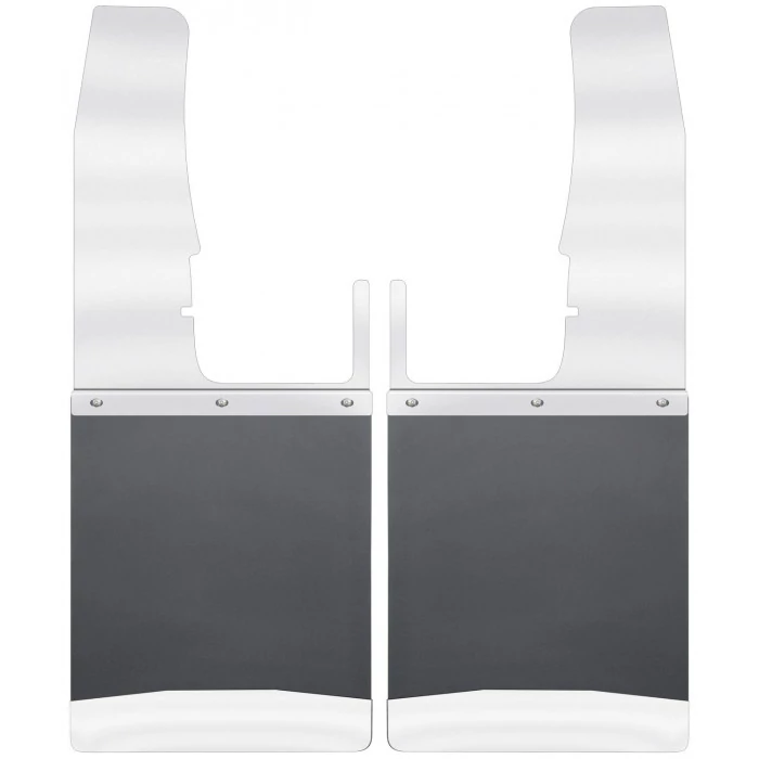 Husky Liners® - Kick Back 12 in. Wide Front Mud Flaps, Stainless Steel Top and Weight