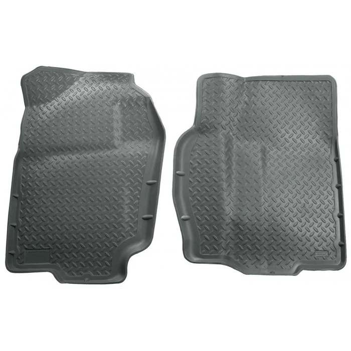 Husky Liners® - Classic Style 1st Row Gray Floor Liners