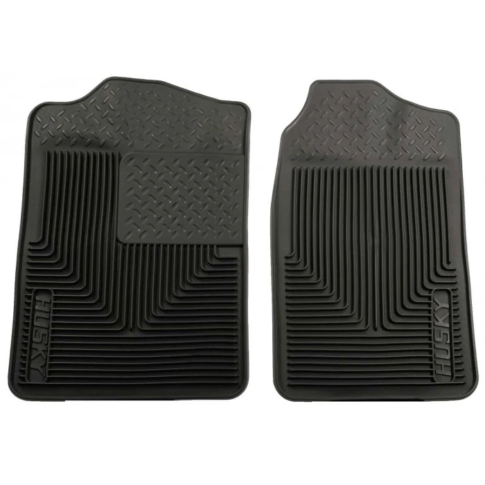 Husky Liners® - Heavy Duty 1st Row Black Floor Mats