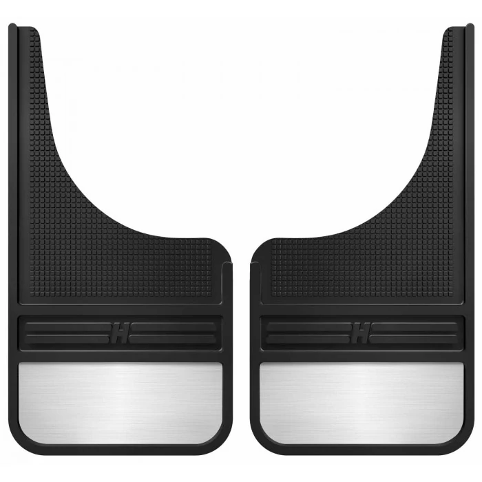 Husky Liners® - Rubber 12 in. Front Black Mud Flaps with Weight