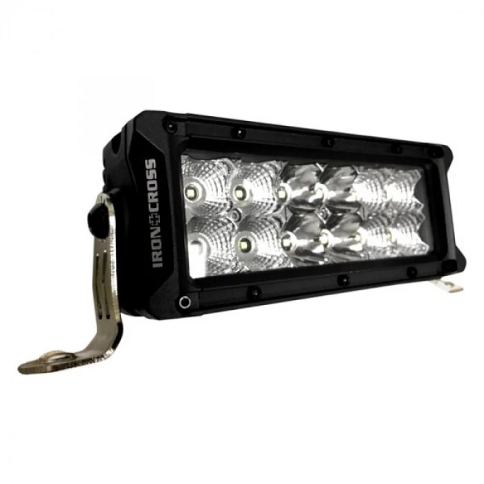 Iron Cross® - 7.5 in. Max Black Dual Row LED Fog Light Kit For Front Bumper